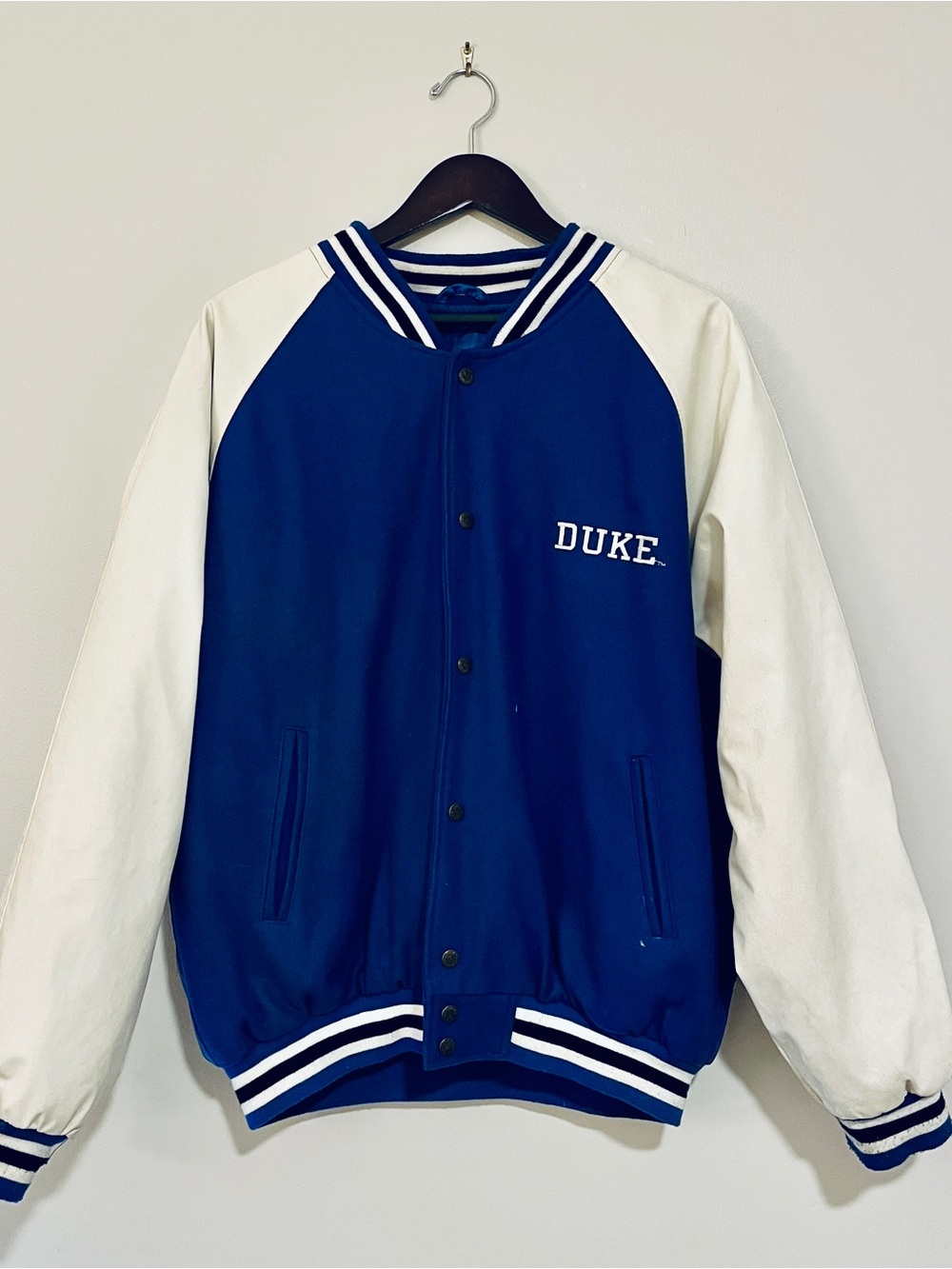 Steve & Barry's Duke Vintage Letterman Jacket SZ XL